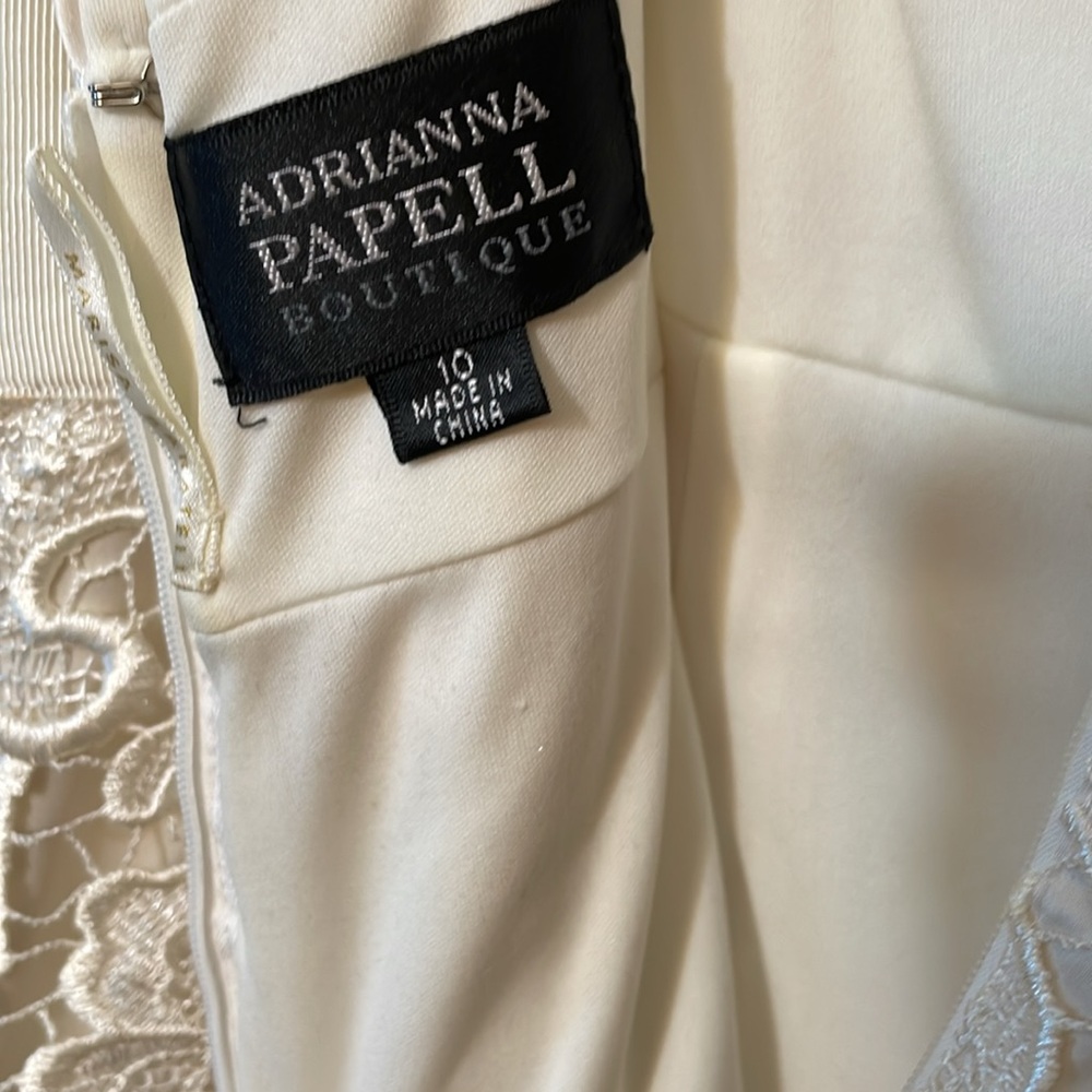 Adrianna Papell Lace Dress Sz 10 “Preowned “ - Picture 4 of 6
